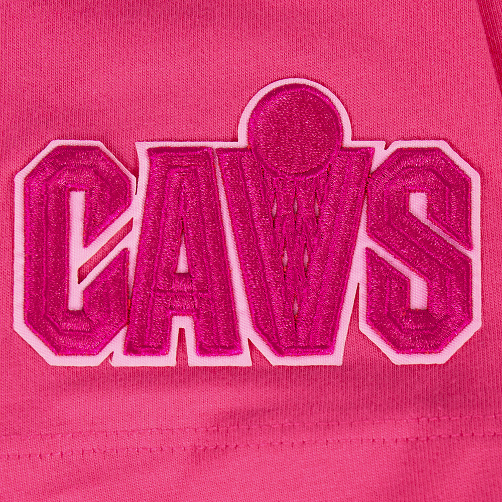 NBA CLEVELAND CAVALIERS TRIPLE PINK BIG GIRL'S SS BOXY TEE (BEETROOT PURPLE)