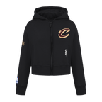 NBA CLEVELAND CAVALIERS CLASSIC CHANDAIL À CAPUCHON EN MOLLETON À GLISSIÈRE POUR FILLE JUNIOR (NOIR)