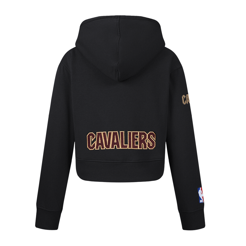 NBA CLEVELAND CAVALIERS CLASSIC CHANDAIL À CAPUCHON EN MOLLETON À GLISSIÈRE POUR FILLE JUNIOR (NOIR)