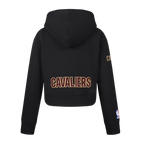 NBA CLEVELAND CAVALIERS CLASSIC CHANDAIL À CAPUCHON EN MOLLETON À GLISSIÈRE POUR FILLE JUNIOR (NOIR)