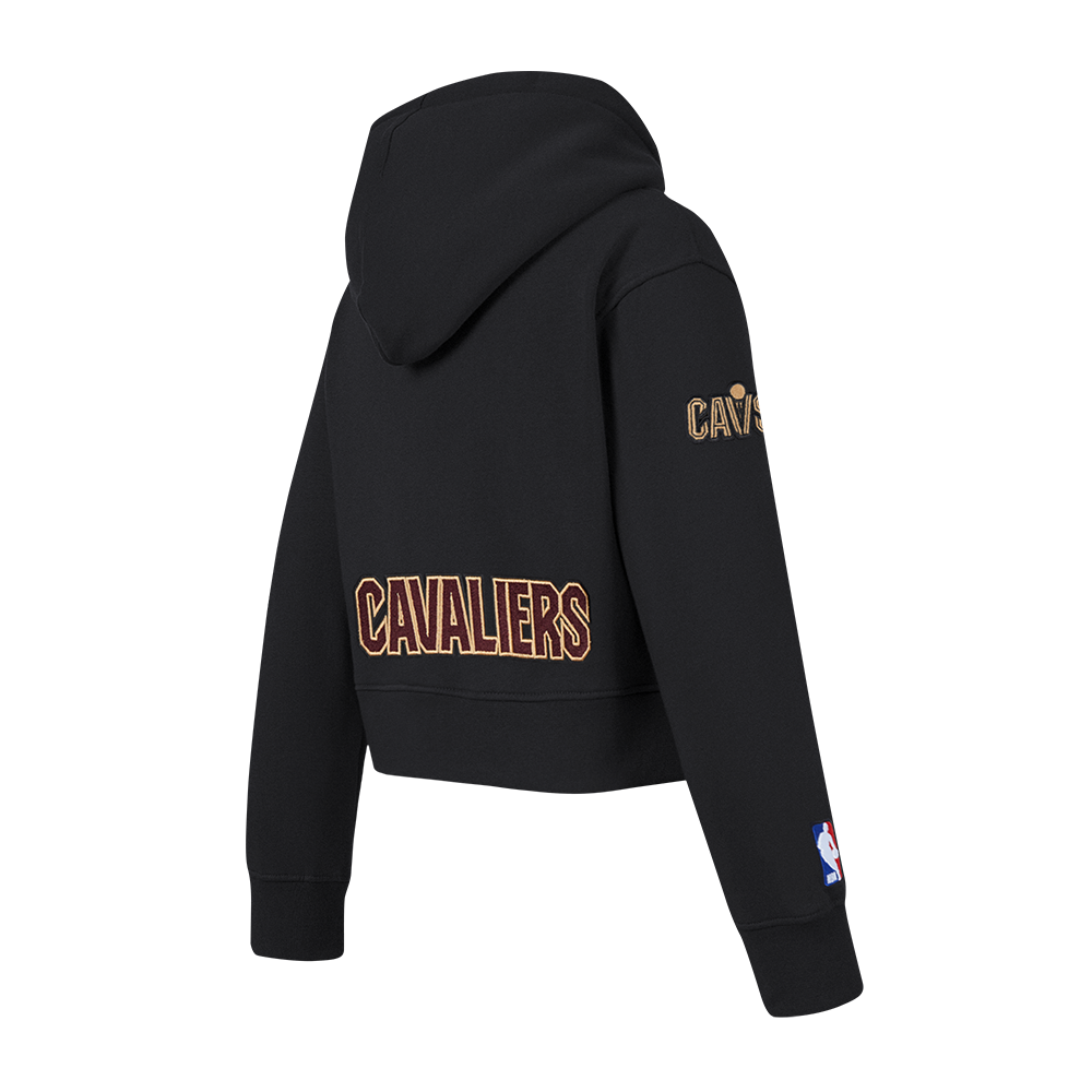 NBA CLEVELAND CAVALIERS CLASSIC CHANDAIL À CAPUCHON EN MOLLETON À GLISSIÈRE POUR FILLE JUNIOR (NOIR)