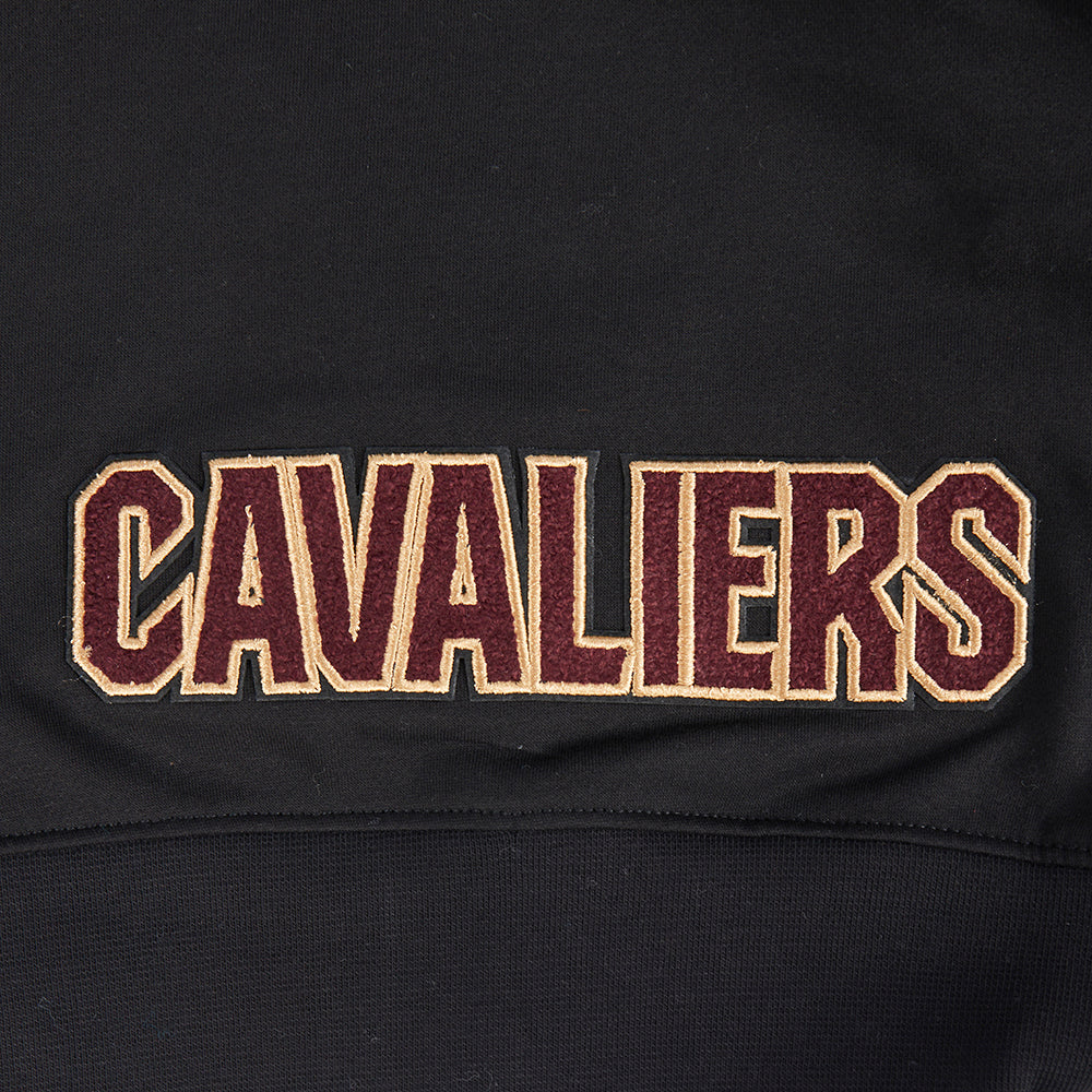 NBA CLEVELAND CAVALIERS CLASSIC CHANDAIL À CAPUCHON EN MOLLETON À GLISSIÈRE POUR FILLE JUNIOR (NOIR)
