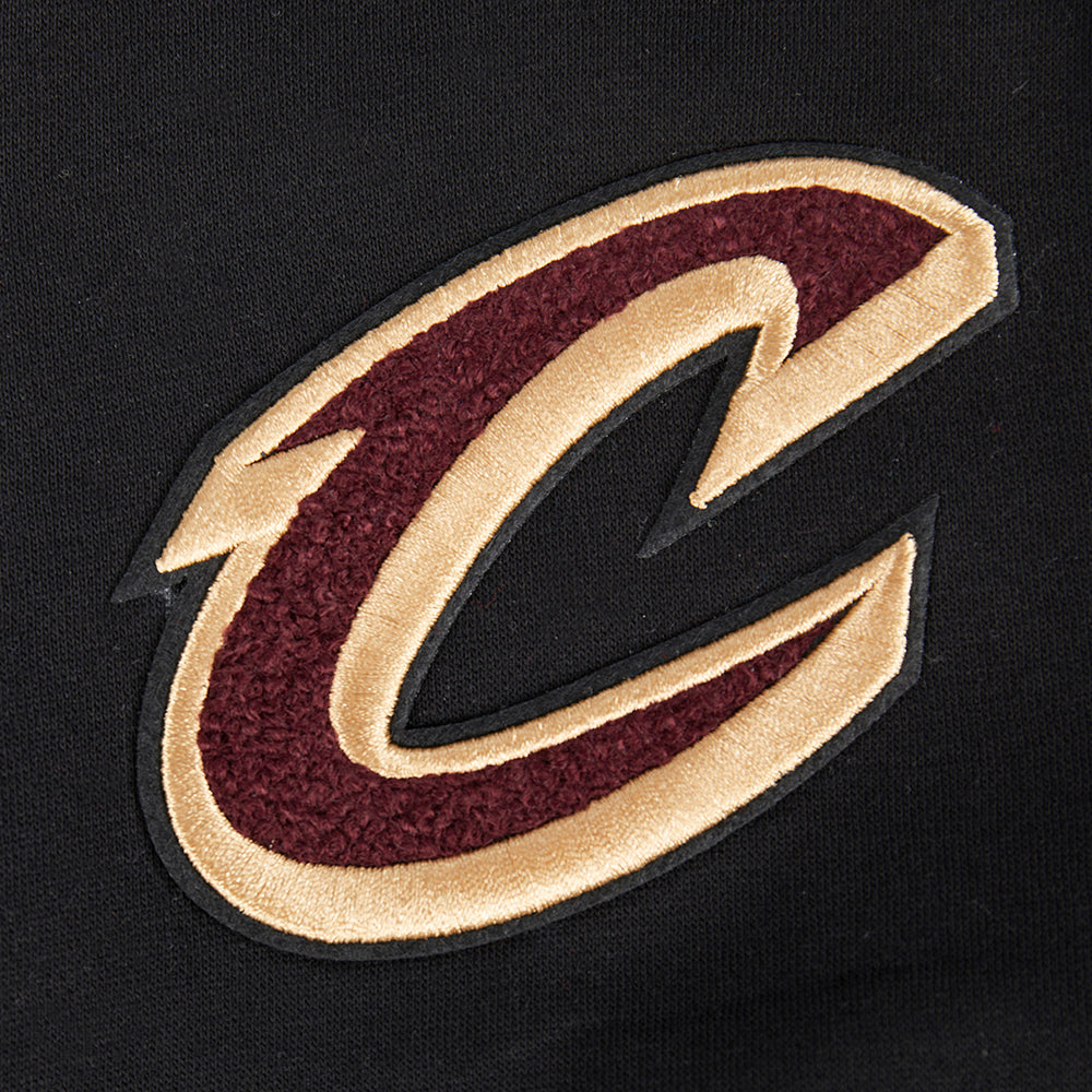 NBA CLEVELAND CAVALIERS CLASSIC CHANDAIL À CAPUCHON EN MOLLETON À GLISSIÈRE POUR FILLE JUNIOR (NOIR)