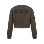 NBA CLEVELAND CAVALIERS NEUTRAL CHANDAIL À COL ROND EN MOLLETON POUR FILLE JUNIOR (TAUPE FONCÉ)