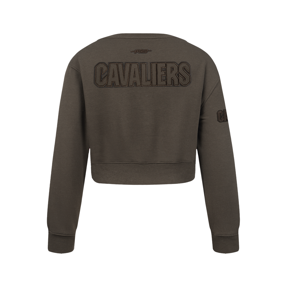NBA CLEVELAND CAVALIERS NEUTRAL CHANDAIL À COL ROND EN MOLLETON POUR FILLE JUNIOR (TAUPE FONCÉ)