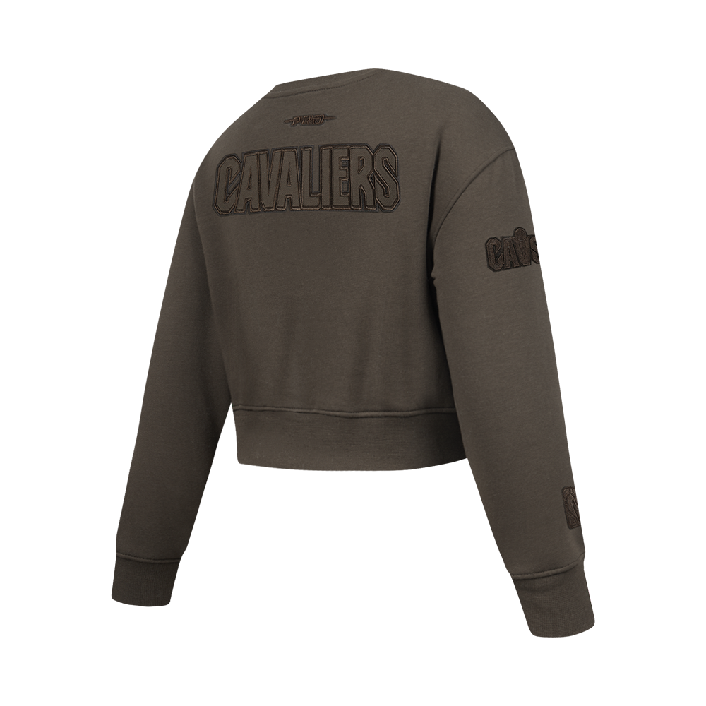 NBA CLEVELAND CAVALIERS NEUTRAL CHANDAIL À COL ROND EN MOLLETON POUR FILLE JUNIOR (TAUPE FONCÉ)