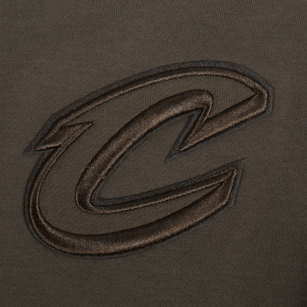 NBA CLEVELAND CAVALIERS NEUTRAL CHANDAIL À COL ROND EN MOLLETON POUR FILLE JUNIOR (TAUPE FONCÉ)