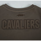 NBA CLEVELAND CAVALIERS NEUTRAL CHANDAIL À COL ROND EN MOLLETON POUR FILLE JUNIOR (TAUPE FONCÉ)