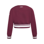 NBA CLEVELAND CAVALIERS RETRO CLASSIC BIG GIRL'S RIB FLC CREWNECK (WINE)