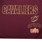 NBA CLEVELAND CAVALIERS RETRO CLASSIC BIG GIRL'S RIB FLC CREWNECK (WINE)