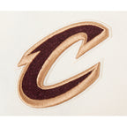 NBA CLEVELAND CAVALIERS RETRO CLASSIC CHANDAIL À CAPUCHON EN MOLLETON CÔTELÉ POUR FILLE JUNIOR (COQUILLE D'ŒUF/NOIR)
