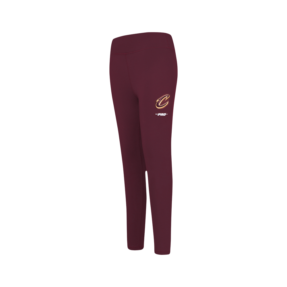 NBA CLEVELAND CAVALIERS RETRO CLASSIC BIG GIRL'S LEGGING (WINE)