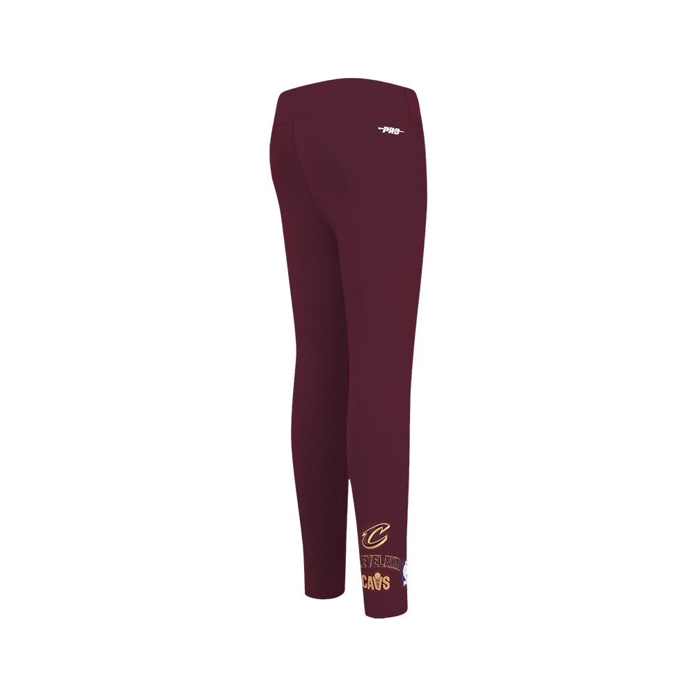NBA CLEVELAND CAVALIERS RETRO CLASSIC BIG GIRL'S LEGGING (WINE)