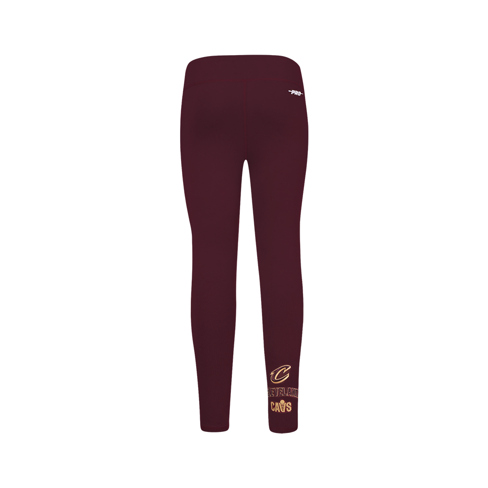 NBA CLEVELAND CAVALIERS RETRO CLASSIC BIG GIRL'S LEGGING (WINE)