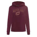 NBA CLEVELAND CAVALIERS CLASSIC WOMEN'S FLEECE PULLOVER HOODIE (WINE)
