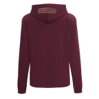 NBA CLEVELAND CAVALIERS CLASSIC WOMEN'S FLEECE PULLOVER HOODIE (WINE)