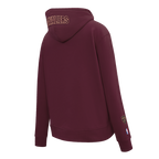 NBA CLEVELAND CAVALIERS CLASSIC WOMEN'S FLEECE PULLOVER HOODIE (WINE)
