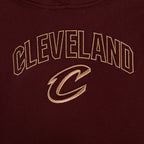 NBA CLEVELAND CAVALIERS CLASSIC WOMEN'S FLEECE PULLOVER HOODIE (WINE)