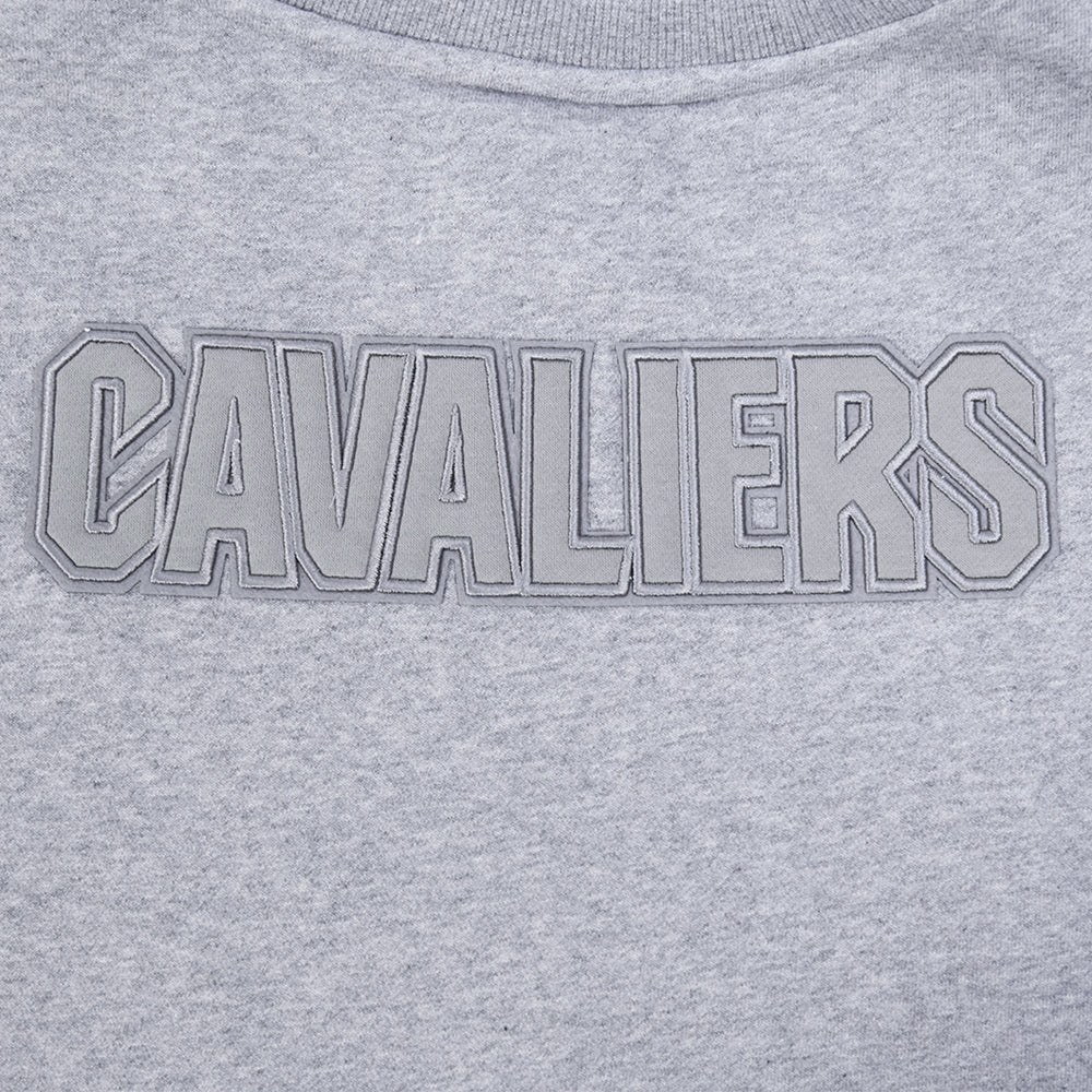 NBA CLEVELAND CAVALIERS NEUTRAL WOMEN'S FLC CREWNECK (DARK HEATHER GRAY)