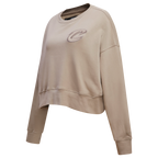 NBA CLEVELAND CAVALIERS NEUTRAL CHANDAIL À COL ROND POUR FEMME (TAUPE)