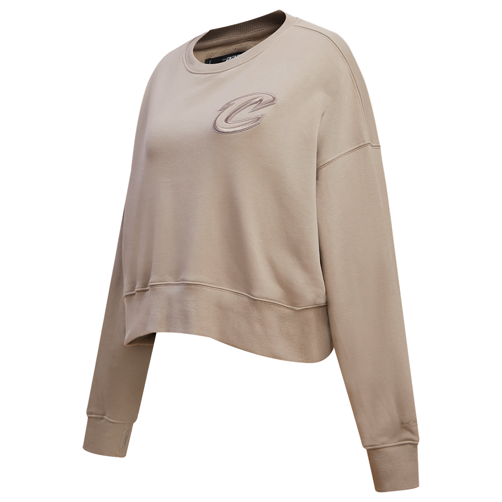 NBA CLEVELAND CAVALIERS NEUTRAL WOMEN'S CREWNECK (TAUPE)