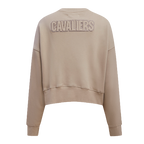 NBA CLEVELAND CAVALIERS NEUTRAL CHANDAIL À COL ROND POUR FEMME (TAUPE)