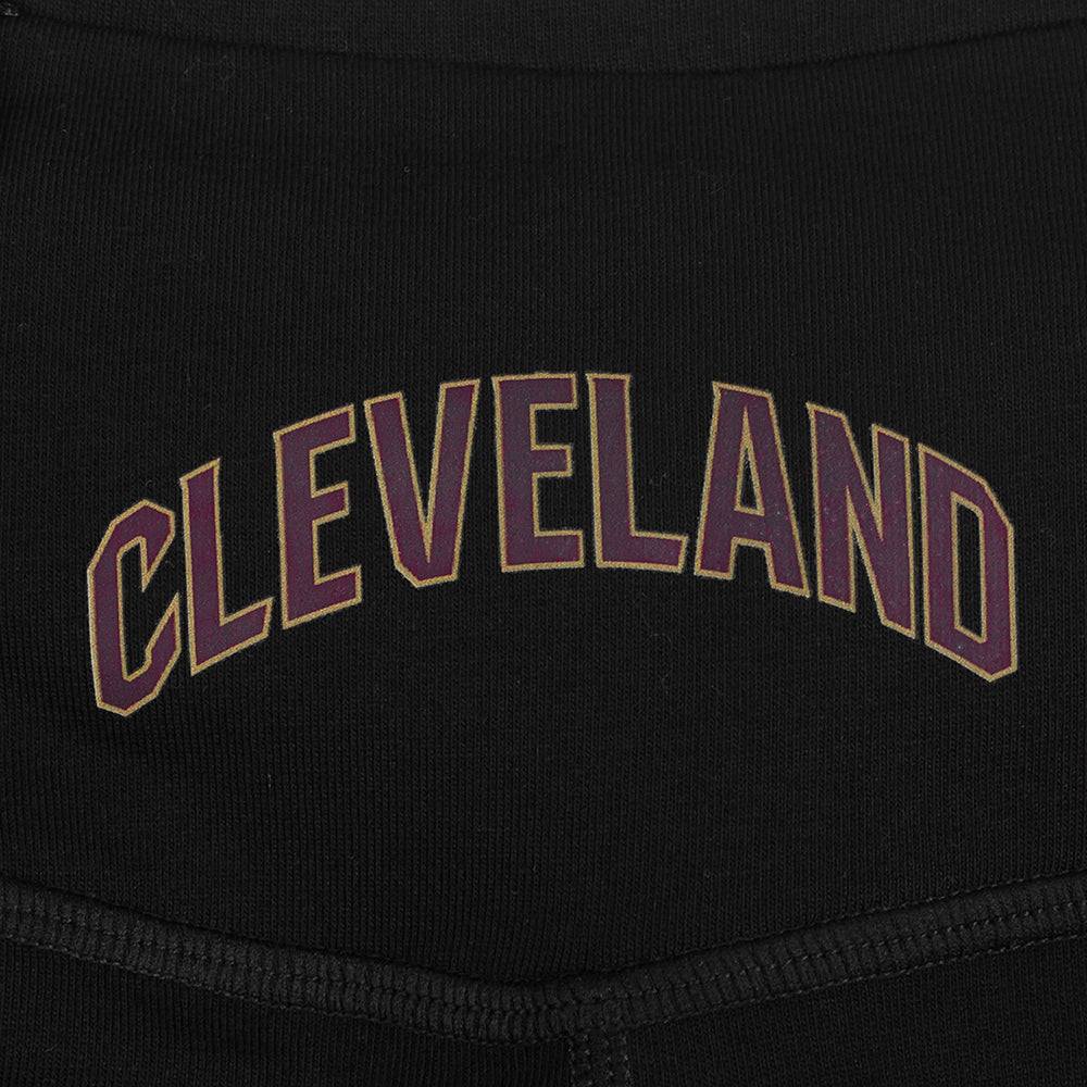 NBA CLEVELAND CAVALIERS CLASSIC CTN BIKE SHORT POUR FEMME (NOIR)