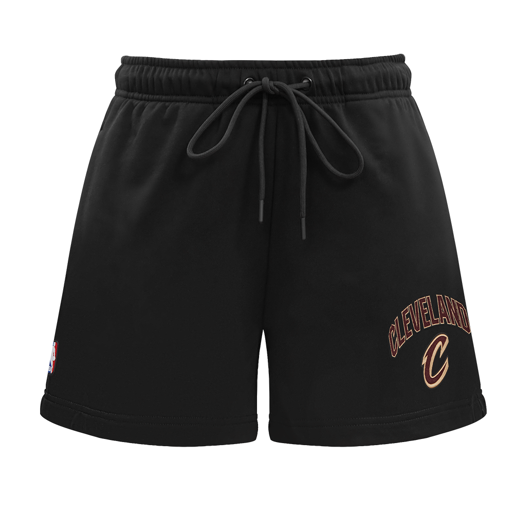 NBA CLEVELAND CAVALIERS CLASSIC WOMEN'S FLEECE SHORT (BLACK)