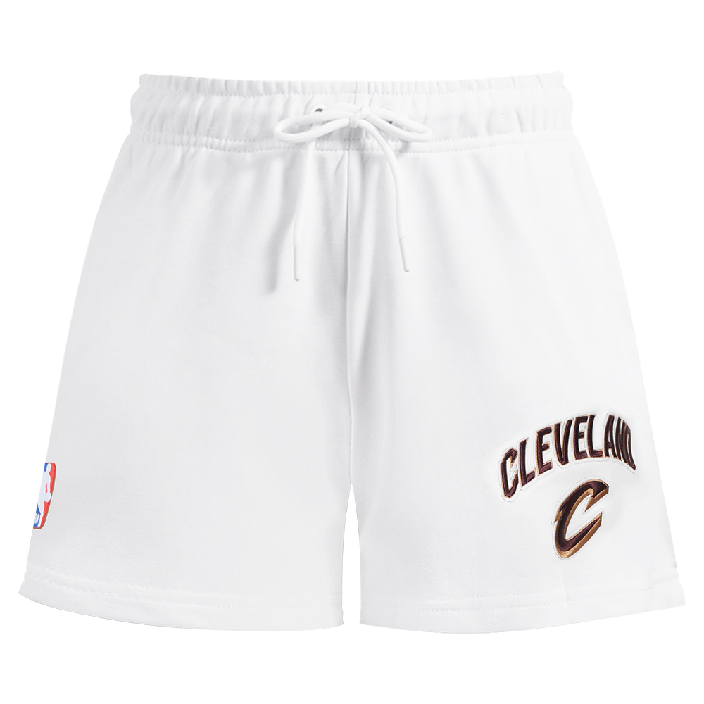 NBA CLEVELAND CAVALIERS CLASSIC WOMEN'S FLEECE SHORT (WHITE)