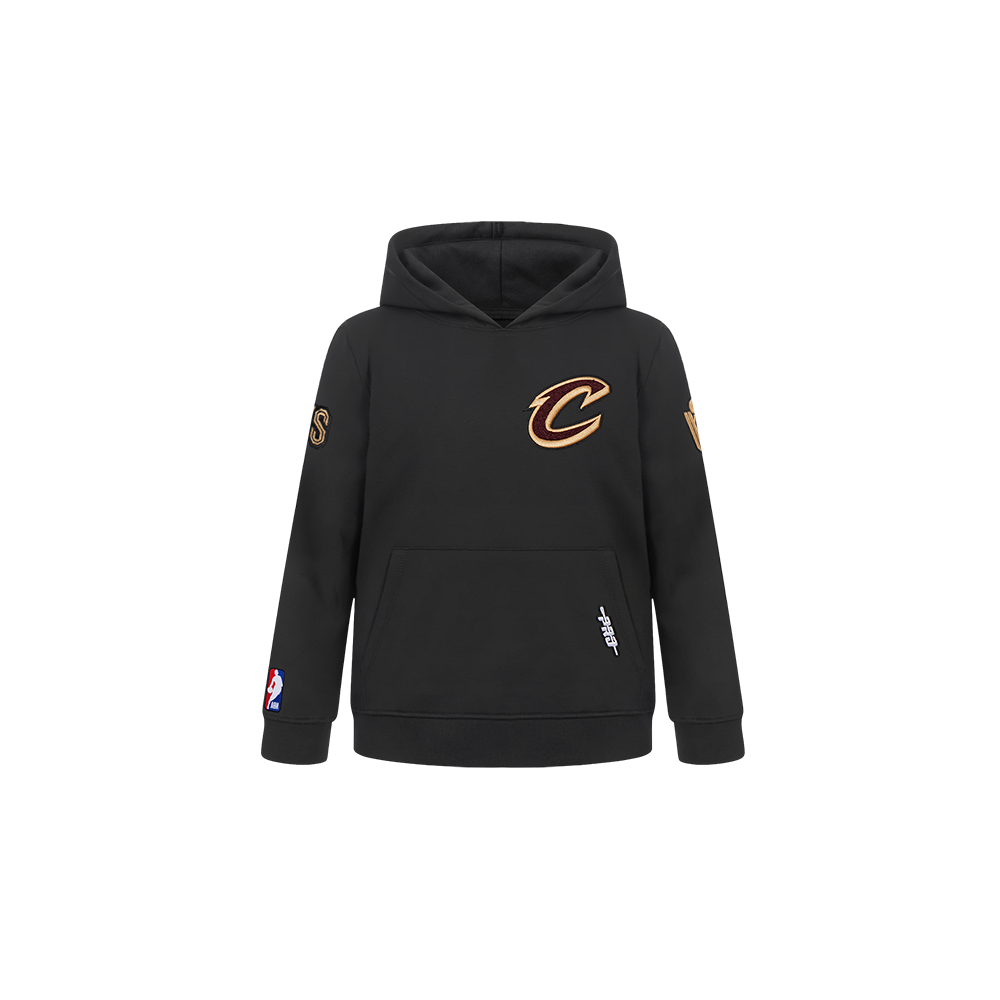NBA CLEVELAND CAVALIERS CLASSIC TODDLER BOY'S FLEECE PULLOVER HOODIE (BLACK)