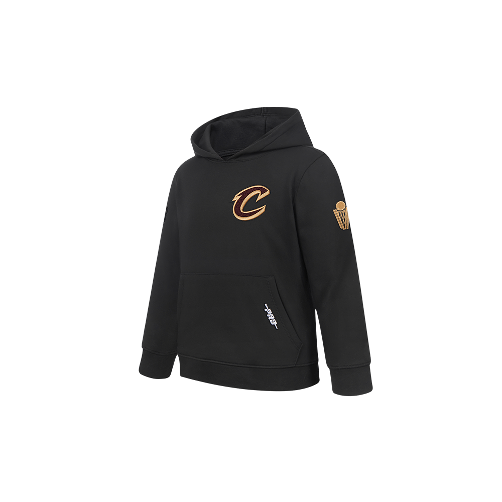 NBA CLEVELAND CAVALIERS CLASSIC TODDLER BOY'S FLEECE PULLOVER HOODIE (BLACK)