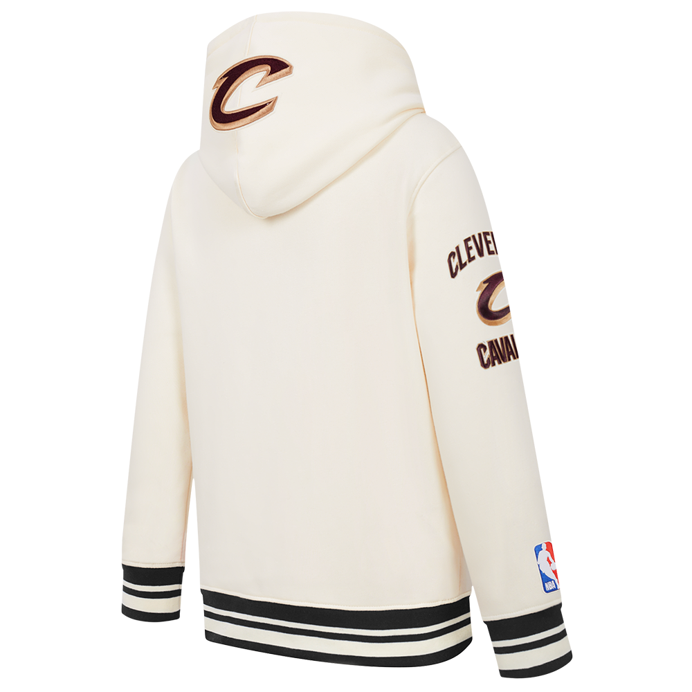NBA CLEVELAND CAVALIERS RETRO CLASSIC CHANDAIL À CAPUCHON EN MOLLETON CÔTELÉ POUR GARÇON BAMBIN (LIE-DE-VIN)