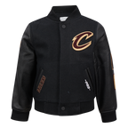 NBA CLEVELAND CAVALIERS CLASSIC BLOUSON COLLÉGIAL EN LAINE POUR GARÇON BAMBIN (NOIR DE JAIS)