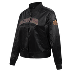 NBA CLEVELAND CAVALIERS CLASSIC BLOUSON EN SATIN POUR FEMME (NOIR)