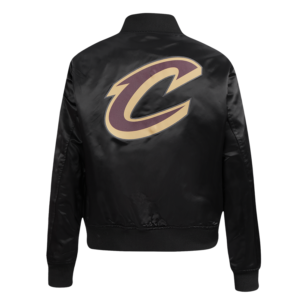 NBA CLEVELAND CAVALIERS CLASSIC BLOUSON EN SATIN POUR FEMME (NOIR)