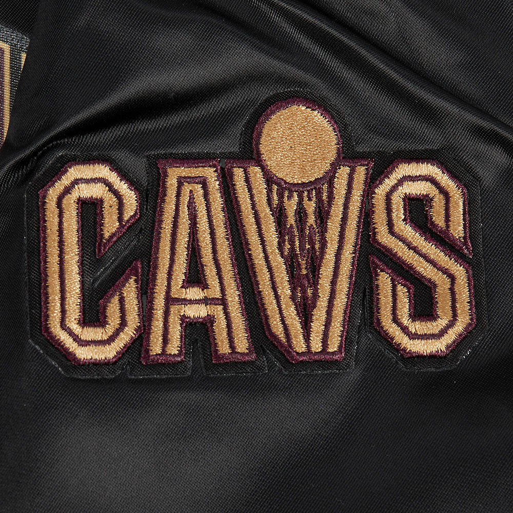 NBA CLEVELAND CAVALIERS CLASSIC BLOUSON EN SATIN POUR FEMME (NOIR)