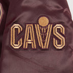 NBA CLEVELAND CAVALIERS CLASSIC BLOUSON EN SATIN POUR FEMME (LIE-DE-VIN)