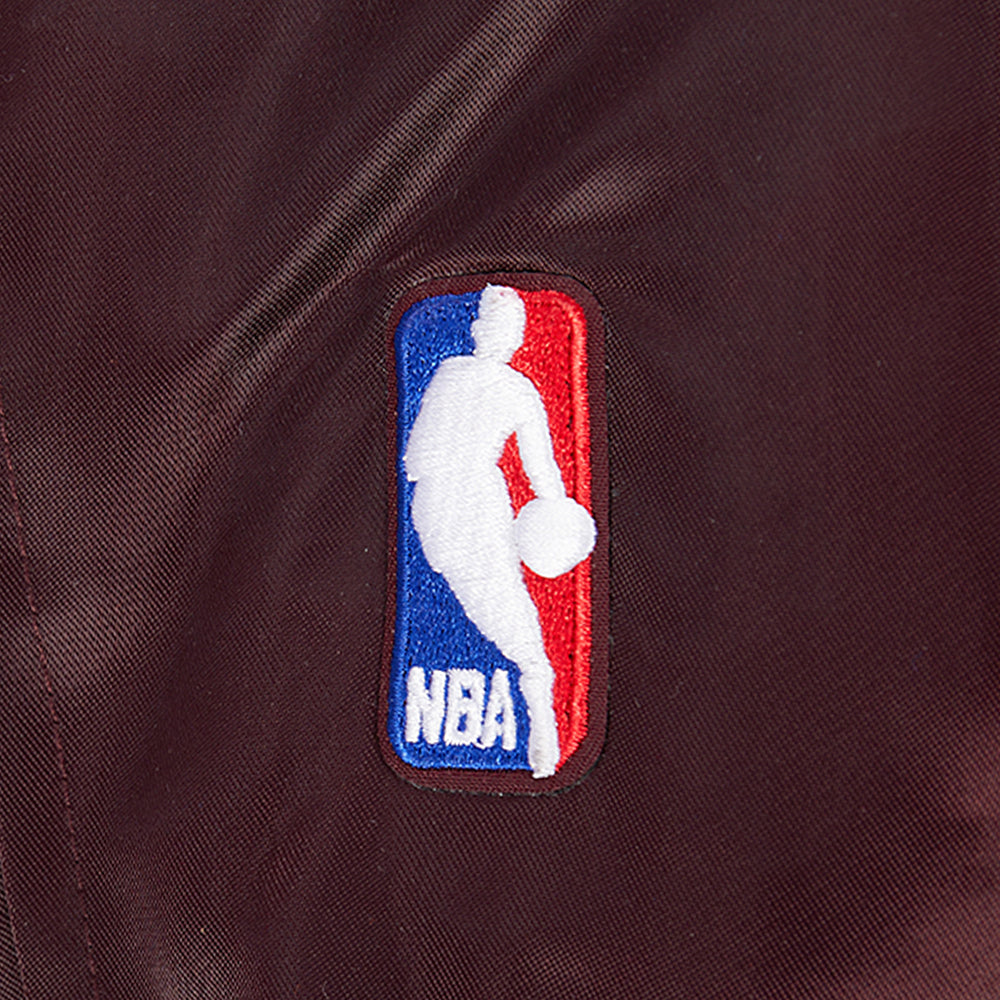 NBA CLEVELAND CAVALIERS CLASSIC BLOUSON EN SATIN POUR FEMME (LIE-DE-VIN)