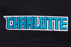 NBA CHARLOTTE HORNETS CREST EMBLEM MEN'S TEE (BLACK)