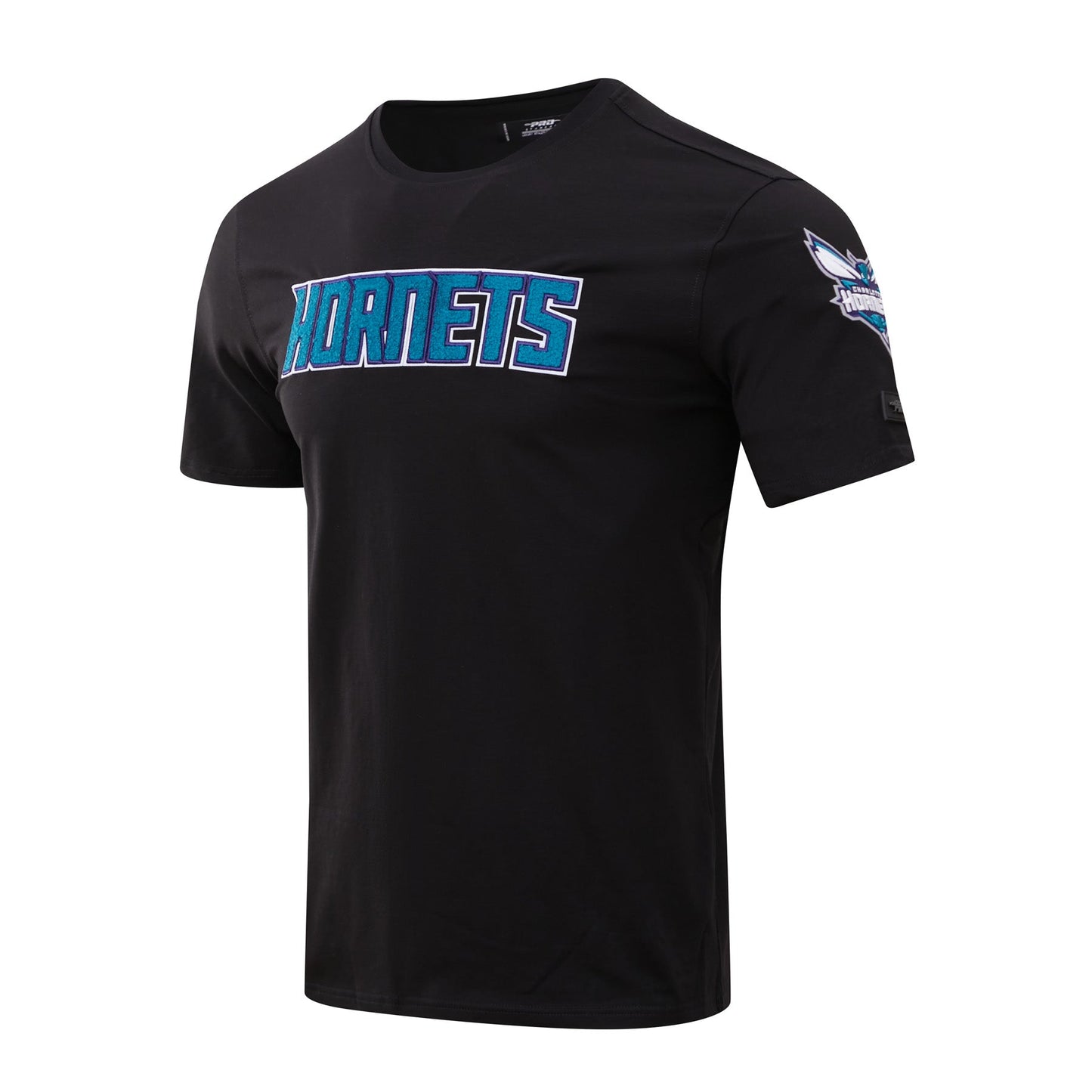 NBA CHARLOTTE HORNETS CLASSIC CHENILLE MEN'S TEE (BLACK)