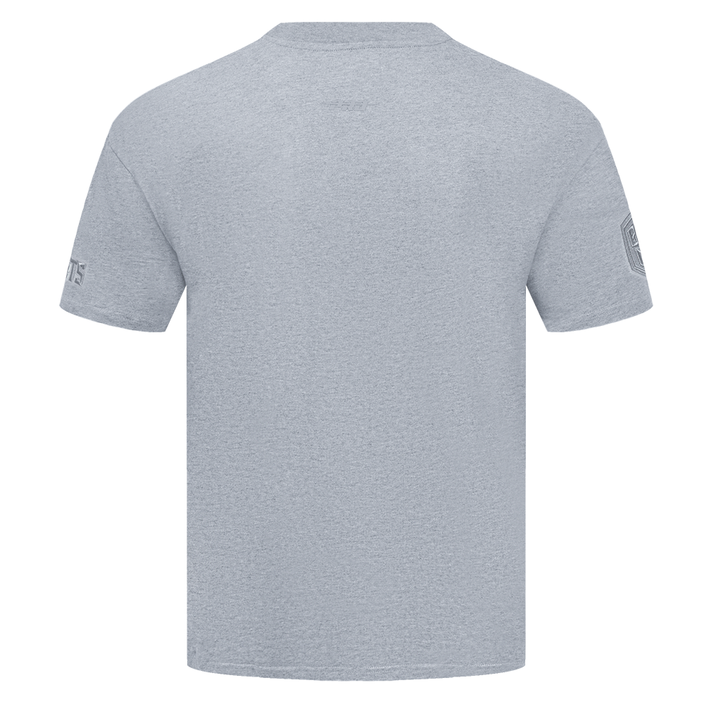 NBA CHARLOTTE HORNETS NEUTRAL T-SHIRT À ÉPAULES TOMBANTES POUR HOMME (GRIS CHINÉ FONCÉ)