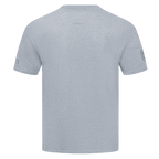 NBA CHARLOTTE HORNETS NEUTRAL T-SHIRT À ÉPAULES TOMBANTES POUR HOMME (GRIS CHINÉ FONCÉ)