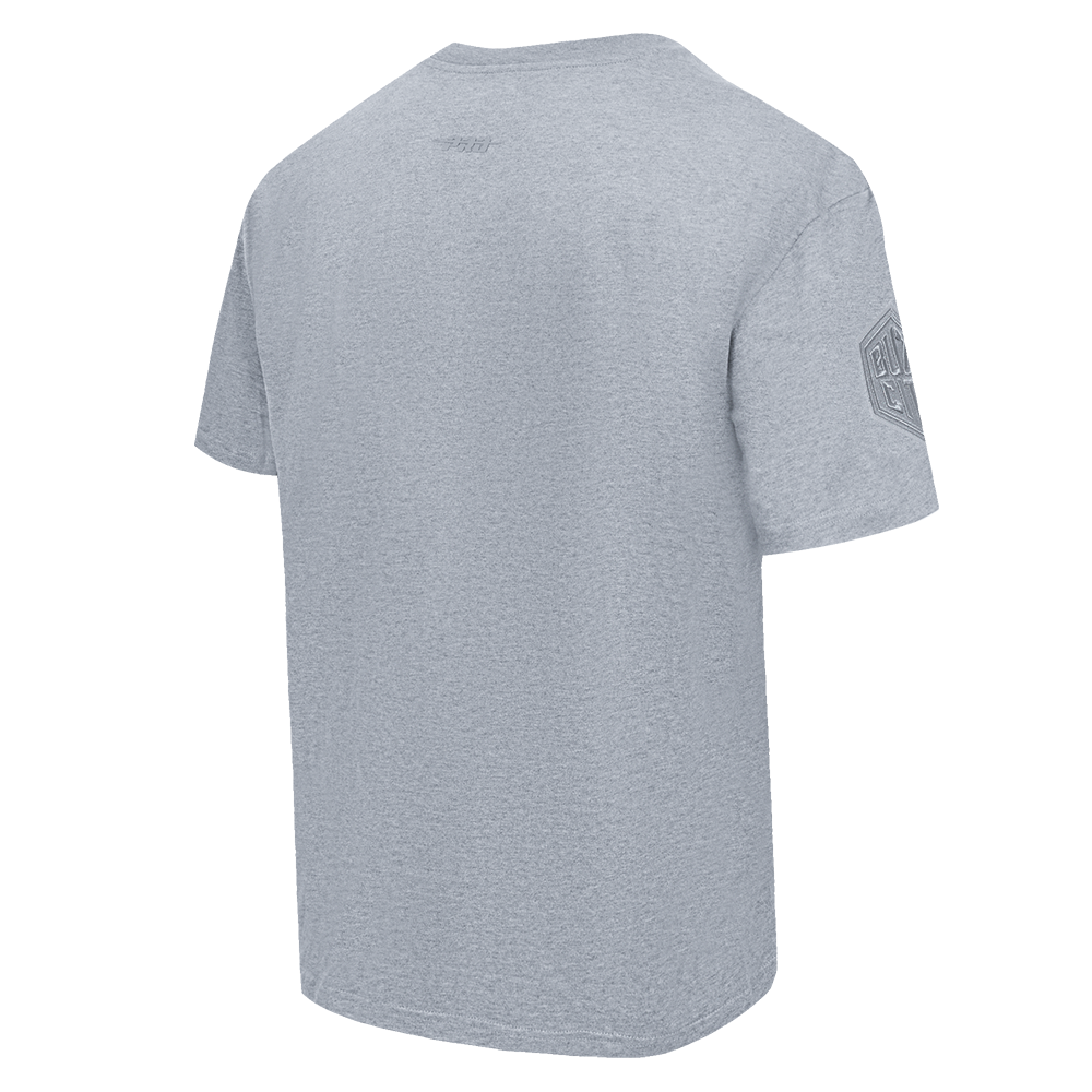 NBA CHARLOTTE HORNETS NEUTRAL T-SHIRT À ÉPAULES TOMBANTES POUR HOMME (GRIS CHINÉ FONCÉ)