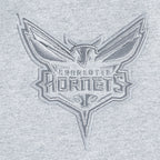 NBA CHARLOTTE HORNETS NEUTRAL T-SHIRT À ÉPAULES TOMBANTES POUR HOMME (GRIS CHINÉ FONCÉ)
