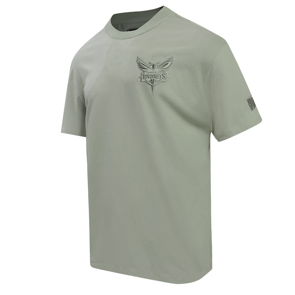 T-shirt NBA CHARLOTTE HORNETS à épaules tombantes neutres pour homme (OSS)