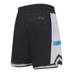 NBA CHARLOTTE HORNETS SCRIPT TAIL SHORT EN MAILLE DOUBLE 2.0 POUR HOMME (NOIR/GRIS)