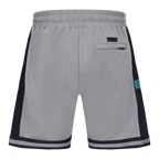 NBA CHARLOTTE HORNETS SCRIPT TAIL MEN'S DOUBLE KNIT 2.0 SHORT (GRAY/BLACK)