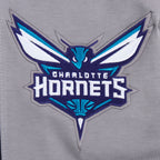 NBA CHARLOTTE HORNETS SCRIPT TAIL MEN'S DOUBLE KNIT 2.0 SHORT (GRAY/BLACK)
