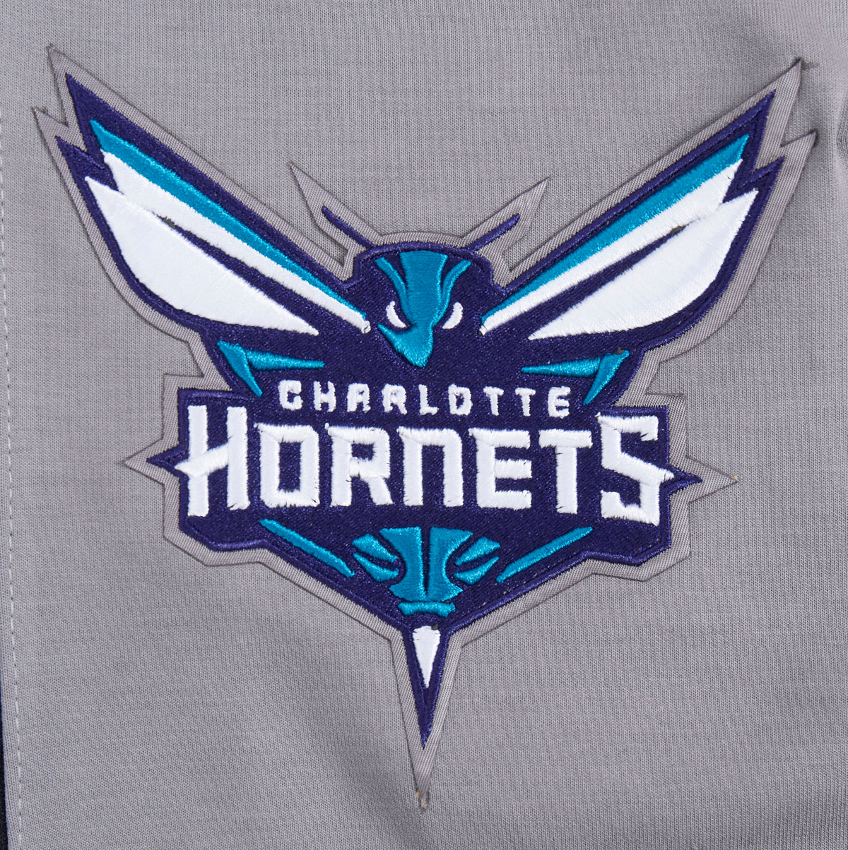 NBA CHARLOTTE HORNETS SCRIPT TAIL MEN'S DOUBLE KNIT 2.0 SHORT (GRAY/BLACK)