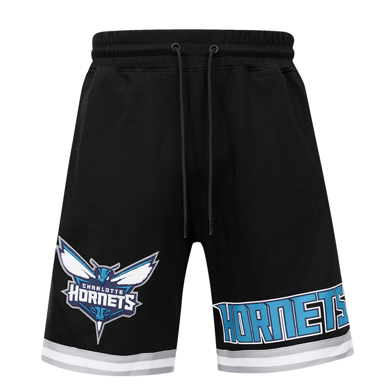 NBA CHARLOTTE HORNETS CLASSIC CHENILLE MEN'S SHORT (BLACK)